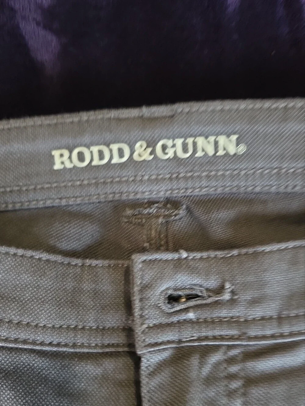 Rodd & Gunn Men's Olive Chino Trousers 36x32 Unaltered